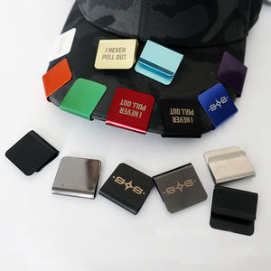 即納可能 レーザー刻印用ブランクステンレススチールアルミニウム野球帽ブリムクリップピンタグ メタルキャップクリップ - Product Image 3