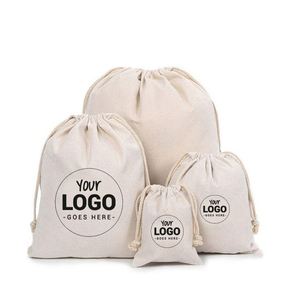 Sac à cordon en toile de coton biologique personnalisé, recyclable, biodégradable, pour bagues, boucles d'oreilles, montres, bracelets, lunettes, cadeaux - Product Image 4