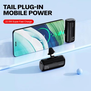 Batterie externe à charge <span class=keywords><strong>rapide</strong></span> 22,5 W, capsule rechargeable, double prise, personnalisable, 5000 mAh - Product Image 2