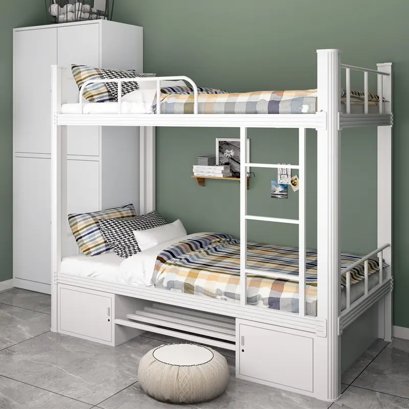 Stapelbed Volwassen Metalen Bed Frame Dubbel Metalen Hotel Bedden Literas Estilo Tubo De Acero Camaliteras Metalicas Baratas