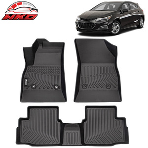 Alfombrillas de TPE para Chevy Cruze de 5 Asientos 2016-2019, Revestimientos Resistentes para la 1ª y 2ª Fila, Moldeadas en 3D, Impermeables - Product Image 1
