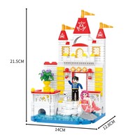 Jouets en briques COGO, château de princesse, blocs de construction, jouets pour enfants, construction de blocs, jouets de construction DIY