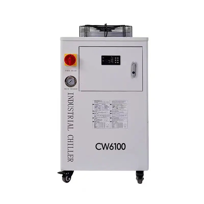 CW-6100 Resfriador a laser CNC para processamento de metal com controle de baixa temperatura 2HP