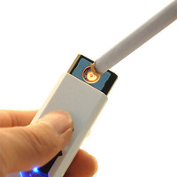 New version electric lighter eco-friendly super portable windproof USB rechargeable cigarette lighter for man