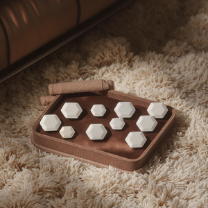 천연 백색 마노 도매 주얼리 맞춤형 크기 모양 육각형 보석 연마 진파 공예품 - Product Image 1