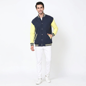 Best Selling Varsity <b>Jacket</b> New Style Casual <b>Long</b> Sleeve Canvas Stand Collar Winter CollegeBaseballjacket for <b>men</b> - Product Image 1