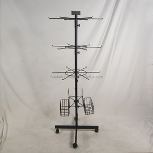 ชั้นวางแสดงของในร้านเครื่องเขียนของโรงเรียนชั้นวางแบบหมุนได้ไม้แบดมินตันไม้ปิงปองโต๊ะไม้เทนนิสกระเป๋าเอกสารชั้นวางตะขอสำหรับเล่นกีฬา - Product Image 3