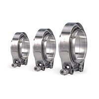 OEM Zorro/Sellena ZL-V-Band Turbo-Auspuffrohr V-Band-Klemme 2 Zoll 2,25 Zoll 2,5 Zoll 3 Zoll 51 63 76mm Männlicher Weiblicher Flansch-Kit