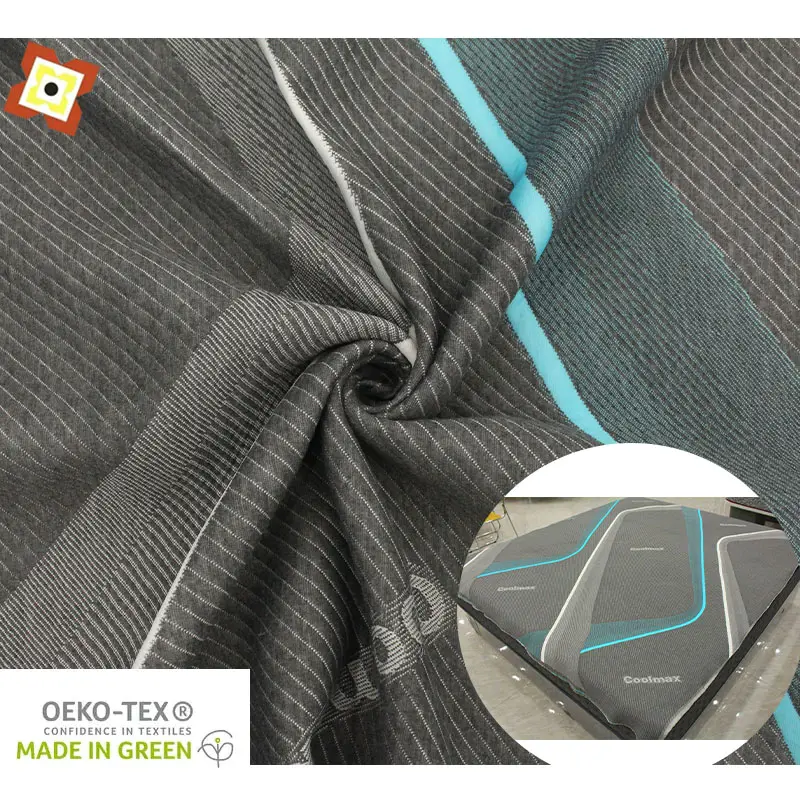 Graphene Functional Mattress Fabric Textile Raw Material Machines Pillow Fabric Stock Lot Twill Antistatic Fabric