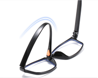 Lunettes de lecture ajustables avec monture fine pour PC, verres correcteurs anti-lumière bleue