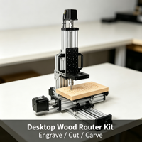 Kit mécanique CNC 3 axes pour bureau, cadre de fraisage DIY compatible avec moteur NEMA23 pour graveur sur bois (sans moteurs)