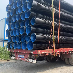 Fabrikalar ve kentsel alanlarda endüstriyel drenaj ve kanalizasyon için büyük çaplı polietilen HDPE çift duvar oluklu boru - Product Image 2
