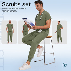42122 Uniformes médicaux les plus vendus |   Tenues médicales unisexes OEM pour hôpitaux et cliniques dentaires |   Directement <span class=keywords><strong>de</strong></span> l'usine - Product Image 5