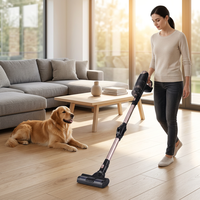 Aspirateur à sec avec grand bac à poussière pour le nettoyage en profondeur des sols