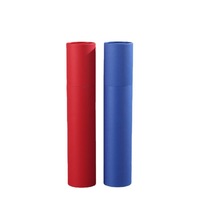 Emballage en tube rond en carton réutilisable, personnalisation en gros, boîtes en papier kraft brun naturel, boîtes cylindriques