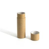 Tube en papier à couvercle Push Up, 1 pièce, déodorant, avec doublure en cire PE, étanche, impression de Logo personnalisé