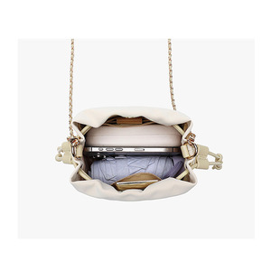 Sac bandoulière en cuir PU style nuage, sac à cordon de serrage au design original, sac fourre-tout décontracté pour femme - Product Image 6