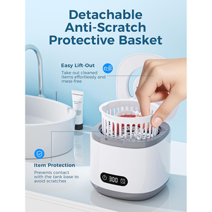 <span class=keywords><strong>Limpiador</strong></span> <span class=keywords><strong>de</strong></span> Joyas Eléctrico <span class=keywords><strong>de</strong></span> <span class=keywords><strong>3</strong></span> Modos y 200 ml, <span class=keywords><strong>Limpiador</strong></span> Ultrasónico <span class=keywords><strong>de</strong></span> Retenedores con Temporizador Automático Digital LED, Superventas - Product Image 6