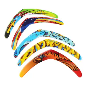 HY Toys Children's boomerang soft outdoor toy EVA material V mark fly come the park family