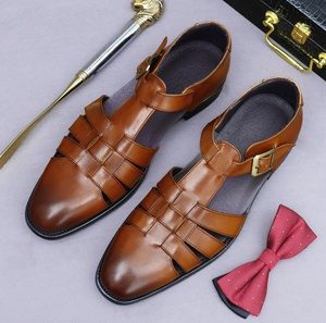 รองเท้าหนังพื้นหนานุ่ม ทำจากหนังวัวชั้นแรก ระบายอากาศได้ดี ป้องกันกลิ่น รองเท้าธุรกิจ ทนทานต่อการสึกหรอ รองเท้าหนังทันสมัย - Product Image 1