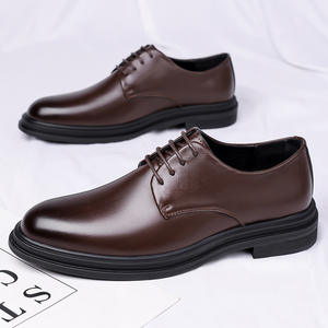 Chaussures en cuir à bout pointu pour hommes – Qualité supérieure, pour affaires, mariages, formelles et décontractées – Semelle en caoutchouc, à enfiler et à lacets – Vente en gros - Product Image 2