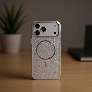 Custodia Magnetica Liscia con Effetto Rilievo Luce e Ombra per 17 Pro, Cover Premium per Cellulare in TPU+PC - Product Image 2