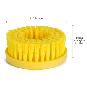 <span class=keywords><strong>Cepillo</strong></span> Rotatorio para Tapicería con Cerdas de Nylon Suaves/Medianas - Herramienta de Limpieza para Lavado de Autos con Adaptador - Product Image 3