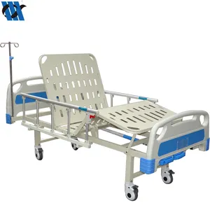 YC-T2611L(I) 2 krank manuel ayarlanabilir yatak, iki fonksiyonlu ayarlanabilir karyola iskeleti arkalığı manuel hastane yatağı fiyat