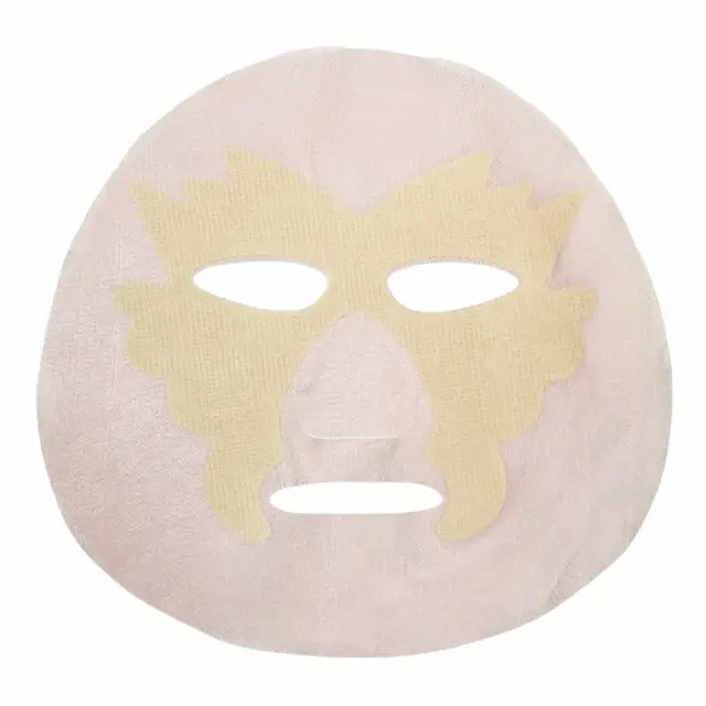 Conception personnalisée en fibre de camélia-masque facial traditionnel chinois en fil de coton masque facial soyeux en feuille