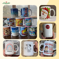Tazas de Café de Porcelana de 11 oz para Sublimación, Recubrimiento Ecológico, Apto para Alimentos, Apto para Microondas, Personalizables, Blancas, Precio de Fábrica Económico