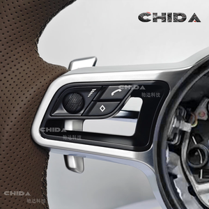 Ensemble complet de volant demi-trou en cuir de pêche modèle Macan amélioré pour Po-rsc-he Cayenne 718 <span class=keywords><strong>911</strong></span> Old New Panamera - Product Image 5