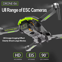 Drone RC Quadricoptère B6 Nouveau Design Adapté aux Débutants Évitement d'Obstacles Caméra 720p Contrôle par APP GPS Pliable Batteries Chargeur