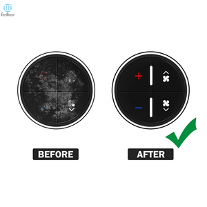 カーコントロール計装フィルムパネルPVCマットボタンステッカーカーボタンACコントロールパネルステッカー - Product Image 4