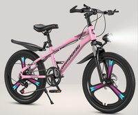Vélo de montagne pour enfants 18/20/22 pouces, fourche en aluminium, 7 vitesses, frein à disque double, fourche avant à absorption des chocs