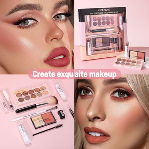 Set de Maquillaje Labial Líquido <span class=keywords><strong>HANDAIYAN</strong></span>, Kit de Color Facial Intenso y Altamente Pigmentado, Máscara de Pestañas Completa a Prueba de Agua - Product Image 2