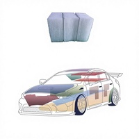 Vente directe d'usine, accessoires de voiture, tissu microfibre 3D isolant V-Lap, poids lourd 300g/m