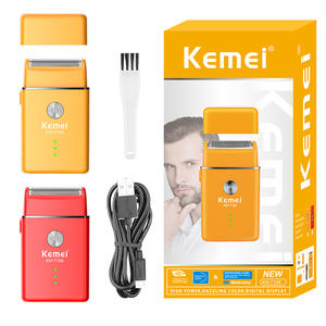 Afeitadora Eléctrica Kemei KM-T106 Mini Recargable para Hombre, Recortadora de Barba, Carga Tipo C, Cuerpo de Plástico, 60 Minutos de Duración de la Batería - Product Image 4