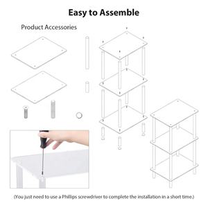 Support de tourne-disque à trois niveaux en acrylique transparent, simple et moderne, résistant à l'eau, pour le stockage et l'exposition de disques vinyles, table d'appoint - Product Image 3