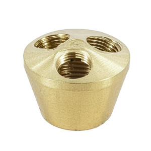 Tùy Chỉnh Brass Biến Phay Gia Công Chiếu Sáng Đèn 3 Lỗ 1/8 Ips Loại Cơ Thể Cụm Với 1/4 Ips - Product Image 1