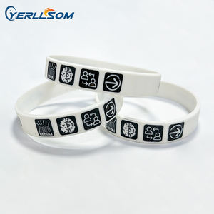 Bracelet en silicone personnalisé avec logo, tendance, durable, écologique, non toxique, vente en gros, bracelet imprimé, bracelet de sport extensible - Product Image 4