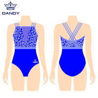 Justaucorps de gymnastique Mystique pour compétition, sans manches, justaucorps de gymnastique pour enfants, justaucorps de gymnastique avec strass AB
