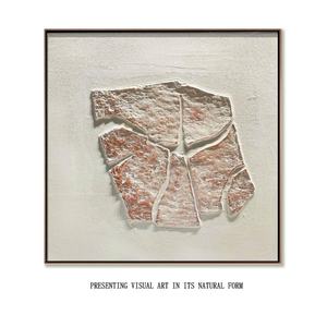 Pintura Abstracta Wabi Sabi, Arte de Pared Moderno y Neutral para Hotel, Textura 3D Hecha a Mano, Pintura Abstracta Grande en Lienzo para Hogar Moderno - Product Image 5