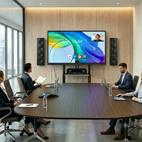 Solution de Conférence Tout-en-un SH 85 Pouces Double OS Audio 4x4,5" Colonne 2x240W Amplificateur 2 Micros Réunion/Formation/Salle de Classe Garantie 1 An