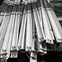 Tube LED linéaire en alliage d'aluminium 1200 mm 36W/40W, profilé IP20, angle de faisceau 120°, lumière du jour 6000K, IRC80, garantie 2 ans
