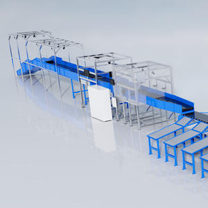 เครื่องคัดแยกพัสดุอัตโนมัติแบบสายพานแคบเชิงเส้นรุ่นใหม่ สำหรับคลังสินค้า บริการจัดส่งด่วน โลจิสติกส์ อีคอมเมิร์ซ อุปกรณ์คัดแยกอัจฉริยะ - Product Image 1