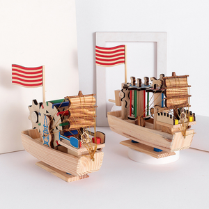 Modèle de voilier en bois, ornements de table de construction 3D, souvenir de <span class=keywords><strong>bateau</strong></span> - Product Image 2