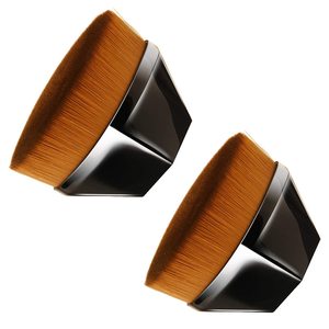 Synthetic Hair <b>Foundation</b> Brush Flat Smudge BB Cream Loose Powder Makeup Brush with Nylon Handle - Product Image 1