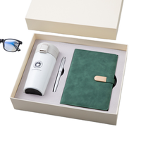 Bouteille d'eau à café isolée thermiquement en acier inoxydable personnalisable coffret cadeau voyage d'affaires logo de Noël en matière plastique