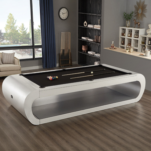 Mesa de billar de lujo de goma K66 con bolsillo de gota de madera maciza de diseño moderno Jiujiang Slate 9ft personalizado