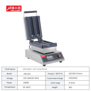 Máquina para Hacer Burritos <span class=keywords><strong>de</strong></span> Pollo <span class=keywords><strong>Mexicanos</strong></span>, Rollos <span class=keywords><strong>de</strong></span> Pollo Fresco, Máquina para Hacer Waffles, Eléctrica Comercial, <span class=keywords><strong>de</strong></span> Acero Inoxidable, Multifuncional, Pequeña - Product Image 2